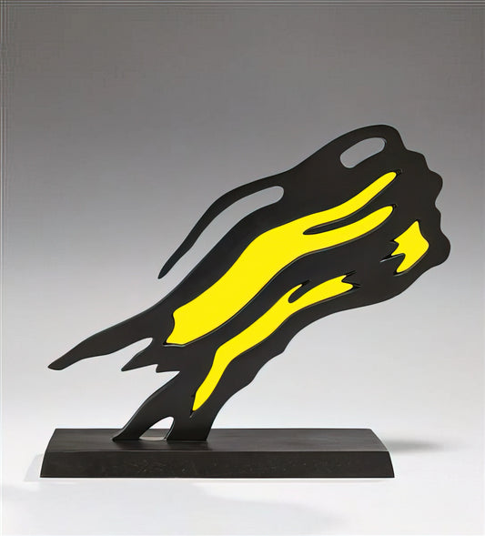 Roy Lichtenstein Large Prints: A Guide to Pop Art Scale and Impact - WEISMAN AWARD YELLOW BRUSHSTROKE 1991 by Roy Lichtenstein