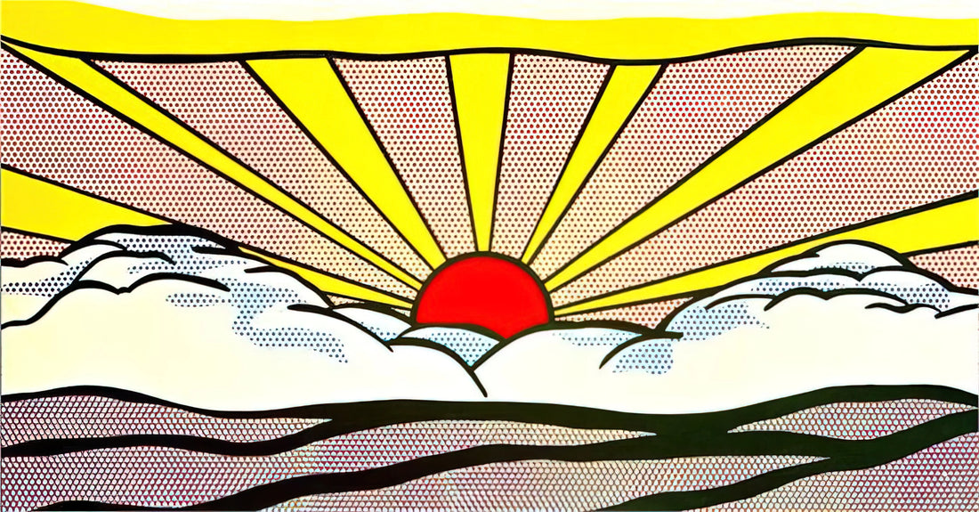 Roy Lichtenstein Pop Art Prints: A Collector's Guide to Iconic Comic-Inspired Masterpieces - SUNRISE 1965 by Roy Lichtenstein