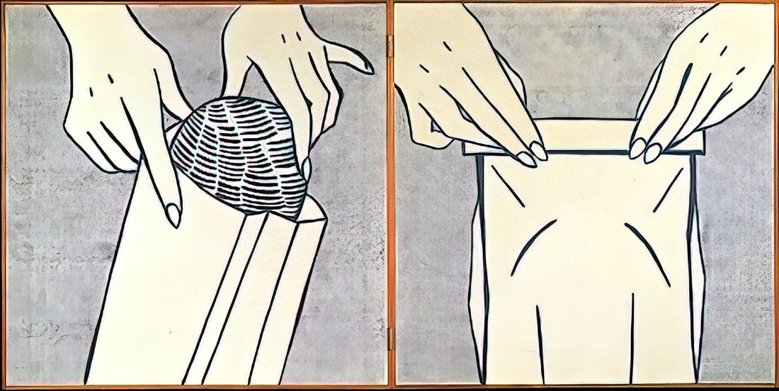 Roy Lichtenstein's Bull Print: A Modernist Icon of Pop Art - BREAD IN BAG 1961 by Roy Lichtenstein
