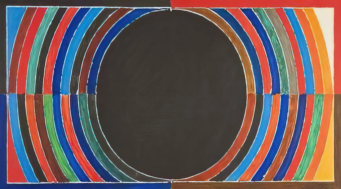 S.H. Raza Painting Style: A Journey from French Landscapes to the Cosmic Bindu - Composition V - Abstract Art by S. H. Raza