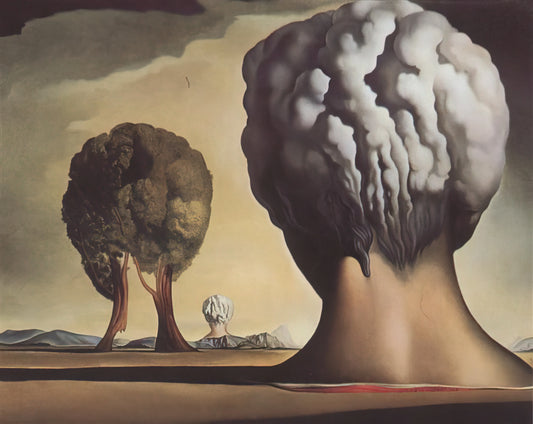 Salvador Dalí Large Canvas Prints: A Collector's Guide to Surrealist Masterpieces - HREE SPHINXES OF BIKINI by Salvador Dali