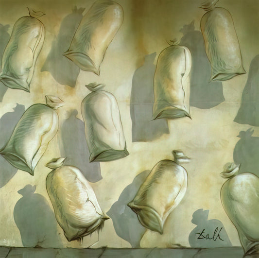 Salvador Dalí Melting Clock Print: A Guide to The Persistence of Memory and Its Legacy - SET DESIGN FOR THE BALLET LOS SACOS DEL MOLINERO 2 by Salvador Dali