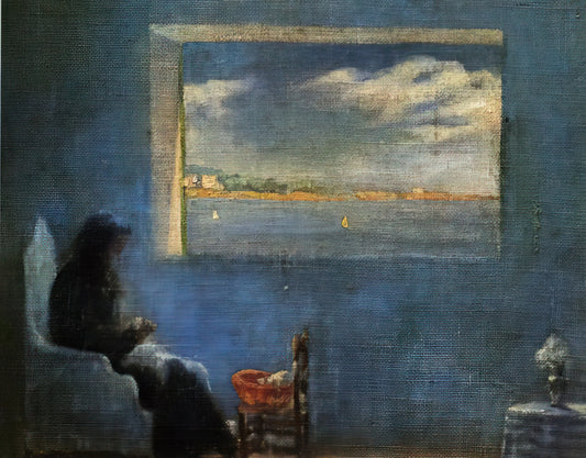 Salvador Dalí Signed Lithograph Don Quixote: A Collector's Guide to Surrealist Mastery - PORTRAIT OF GRANDMOTHER ANA SEWING by Salvador Dali