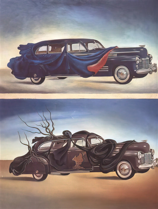 Salvador Dalí Signed Numbered Lithograph: A Collector's Guide to Authenticity, Value & Legacy - CAR CLOTHING CLOTHED AUTOMOBILE by Salvador Dali