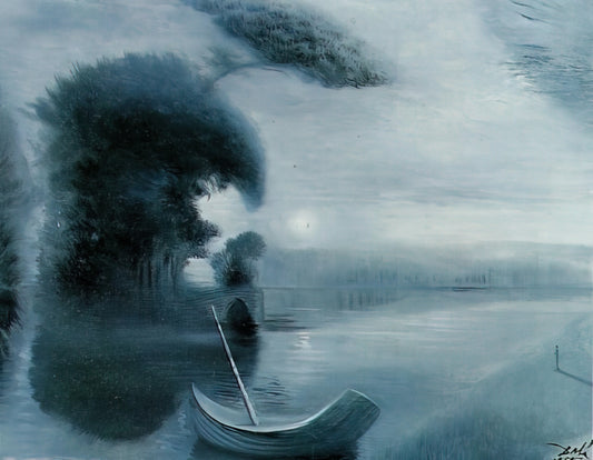 Salvador Dalí's Alice in Wonderland: A Surrealist Master's Vision of Carroll's Classic - METAMORPHOSIS OF HITLER S FACE INTO A MOONLIT LANDSCAPE WITH ACCOMPANIMENT by Salvador Dali