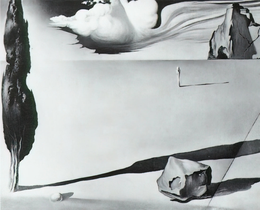 Salvador Dalí's Divine Comedy Prints: A Surrealist Masterpiece Reimagined - DESIGN FOR THE SET OF THE FILM SPELLBOUND by Salvador Dali