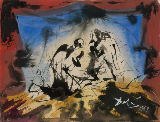 Salvador Dalí's Illustrated Alice in Wonderland: A Surrealist Masterpiece Reimagined - NATIVITY 1959 by Salvador Dali