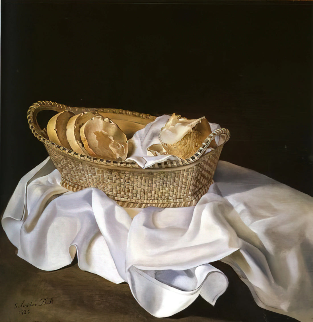 Salvador Dalí's Inferno: A Surrealist Vision of Dante's Divine Comedy - THE BASKET OF BREAD by Salvador Dali