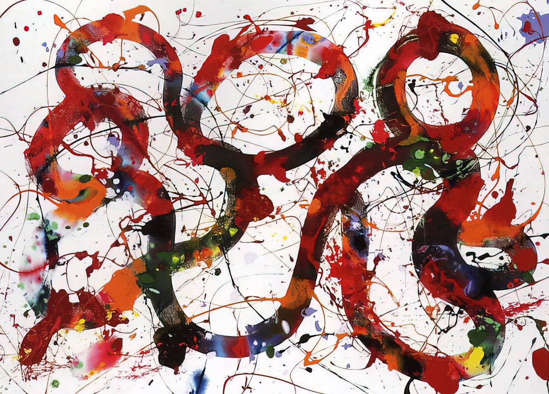 Sam Francis Untitled: Exploring the Abstract Expressionist's Spontaneous Masterpieces - Untitled  SFP88-12  by Sam Francis