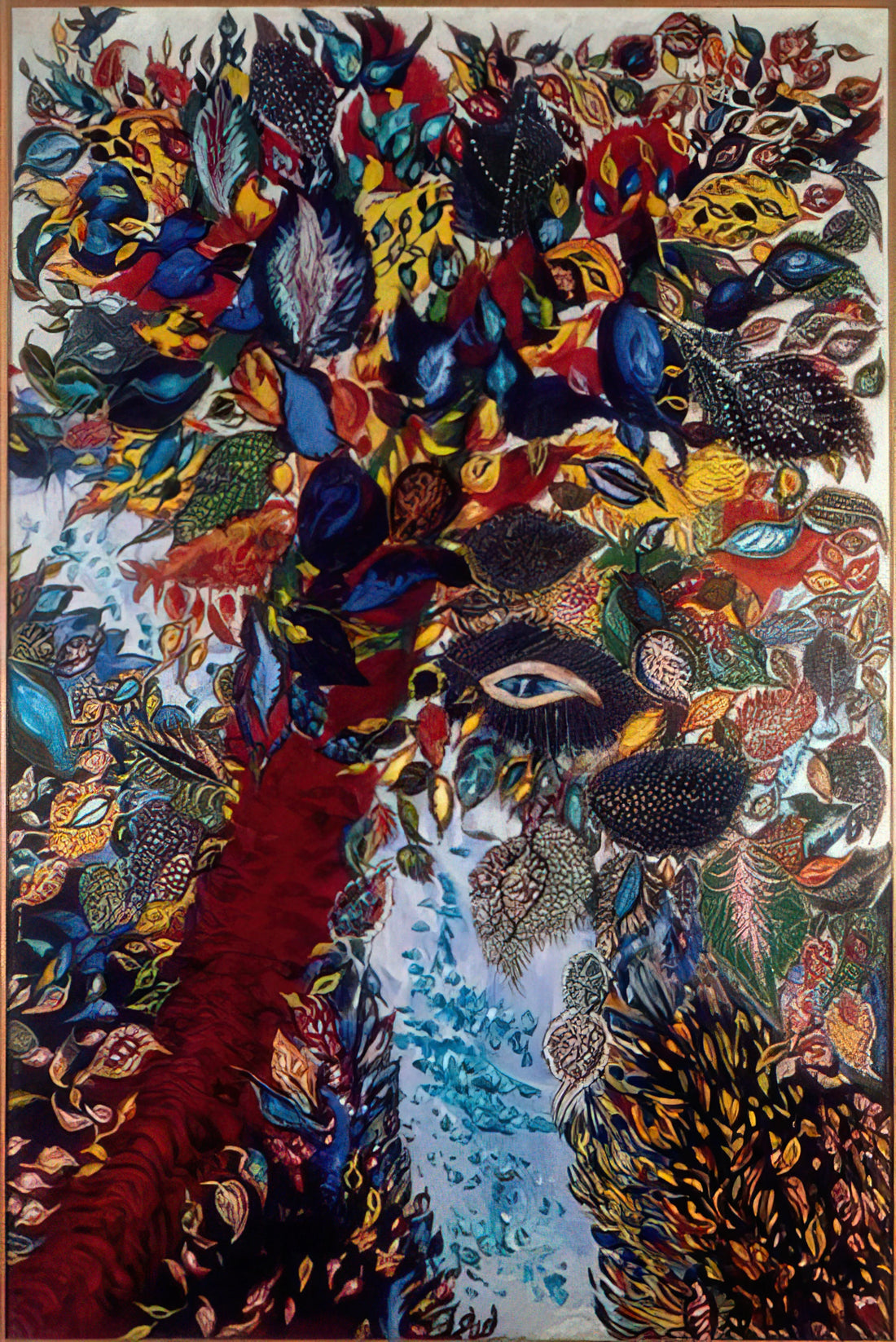 Séraphine Louis Paintings for Sale: Discovering the Visionary Art of a French Naïve Master - The Tree of Paradise by Seraphine Louis