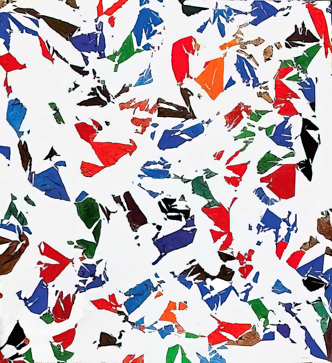 Simon Hantai Print: The Revolutionary Pliage Technique in Modern Art - Blancs - 1973 by Simon Hantai