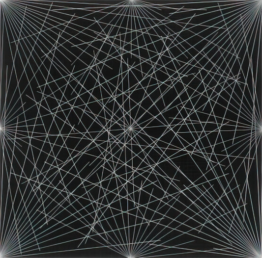Sol LeWitt Art for Sale: A Guide to Collecting Conceptual Masterpieces - Lines From Corners, Sides  the Centre, to Points on a Grid by Sol LeWitt