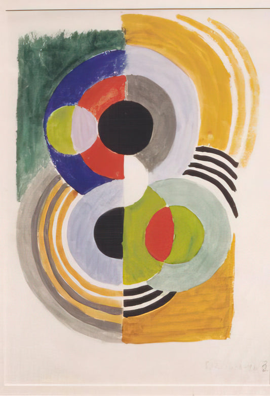Sonia Delaunay Design: The Revolutionary Fusion of Art, Fashion, and Modernity - COMPOSITION WITH DISCS by Sonia Delaunay