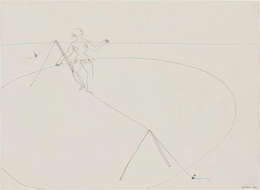 Stabiles de Calder: The Groundbreaking Sculptures That Redefined Modern Art - TIGHTROPE WALKER 1932 by Alexander Calder