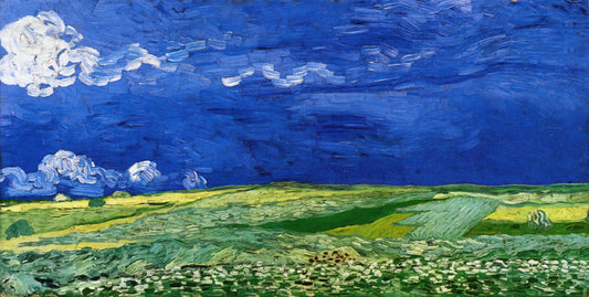 Starlight Van Gogh: The Celestial Obsession in Vincent's Nocturnal Masterpieces - Wheatfields under Thunderclouds by Vincent van Gogh