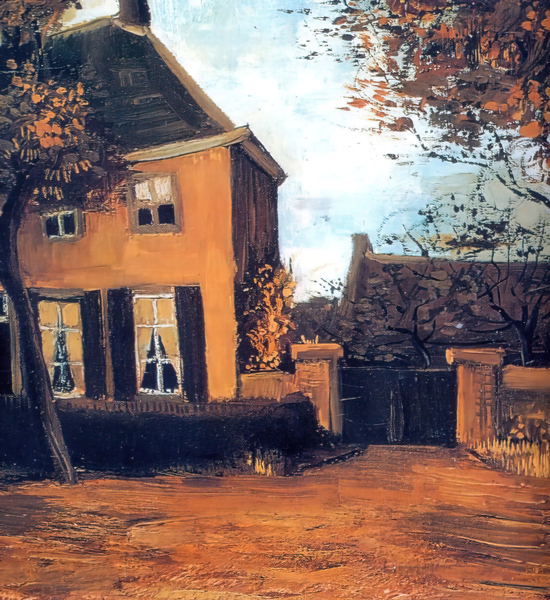 Starry Night Oil Painting Reproduction: A Curator's Guide to Van Gogh's Masterpiece - The Vicarage at Nuenen by Vincent van Gogh