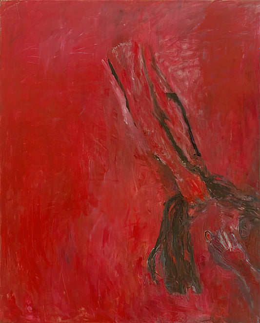 Susan Rothenberg Framed Canvas Print: A Collector's Guide to Iconic Expressionism - MAGGIE S PONYTAIL 1993 by Susan Rothenberg