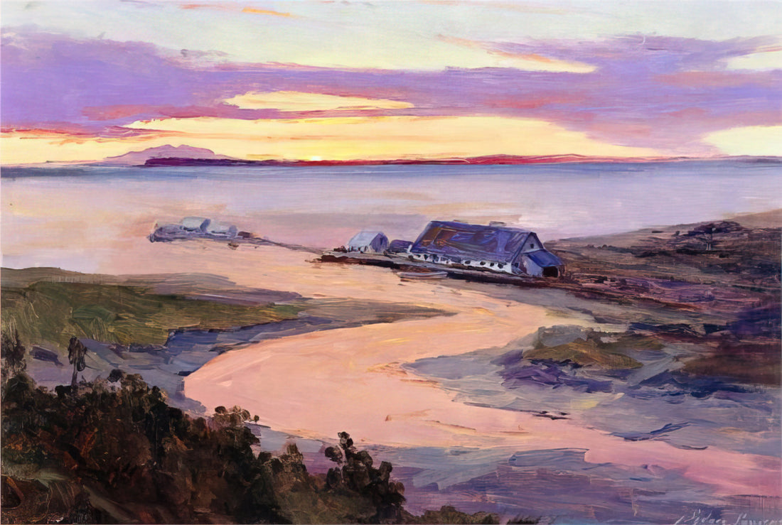 Sydney Laurence Art: The Romantic Visionary of Alaska's Wilderness - Emard Salmon Cannery - 1915 by Sydney Laurence