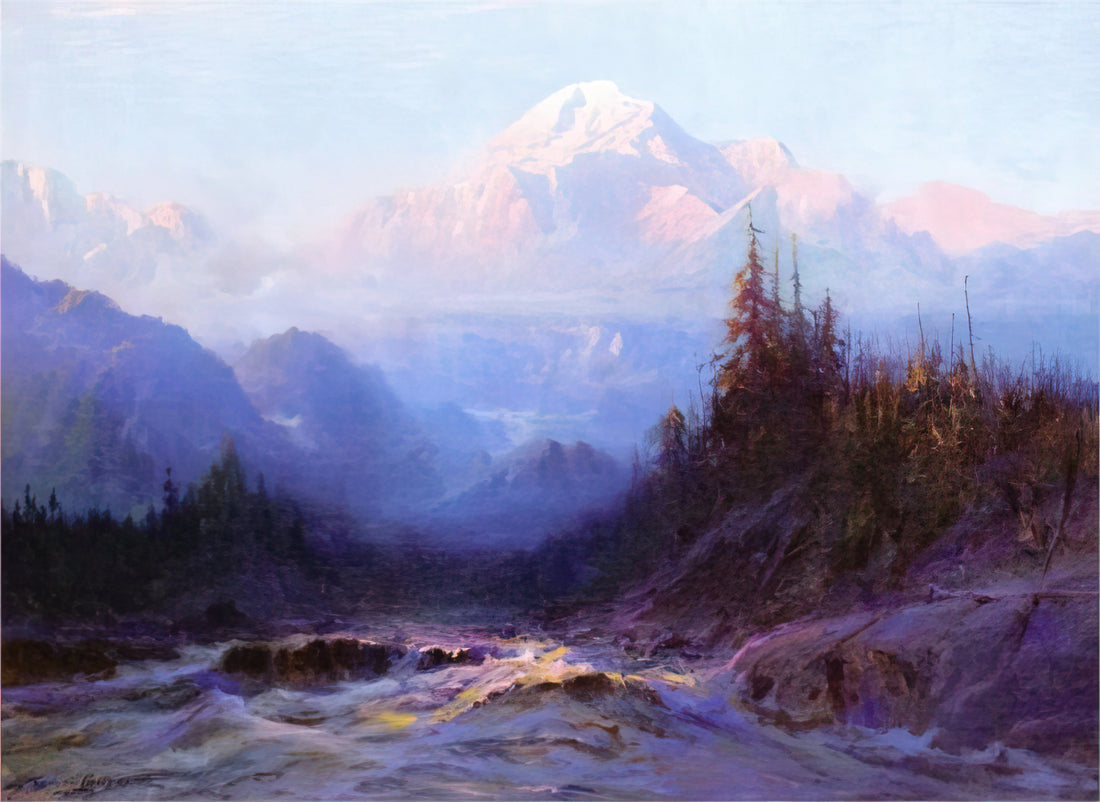 Sydney Laurence Prints for Sale: Collecting the Romantic Vision of Alaska's Premier Painter - Mount McKinley - 1925 by Sydney Laurence