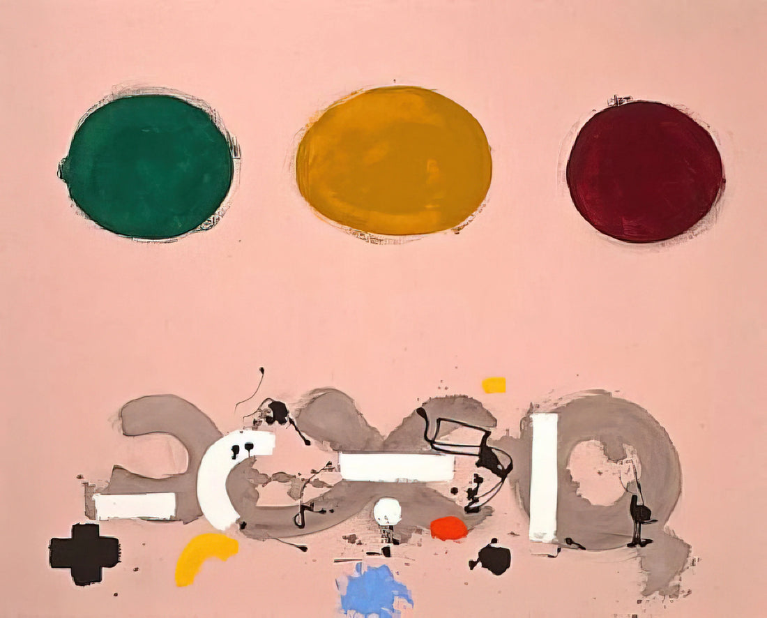 The Adolph and Esther Gottlieb Foundation: Preserving a Legacy of Abstract Expressionism - Green, Ochre, Maroon - 1969 by Adolph Gottlieb