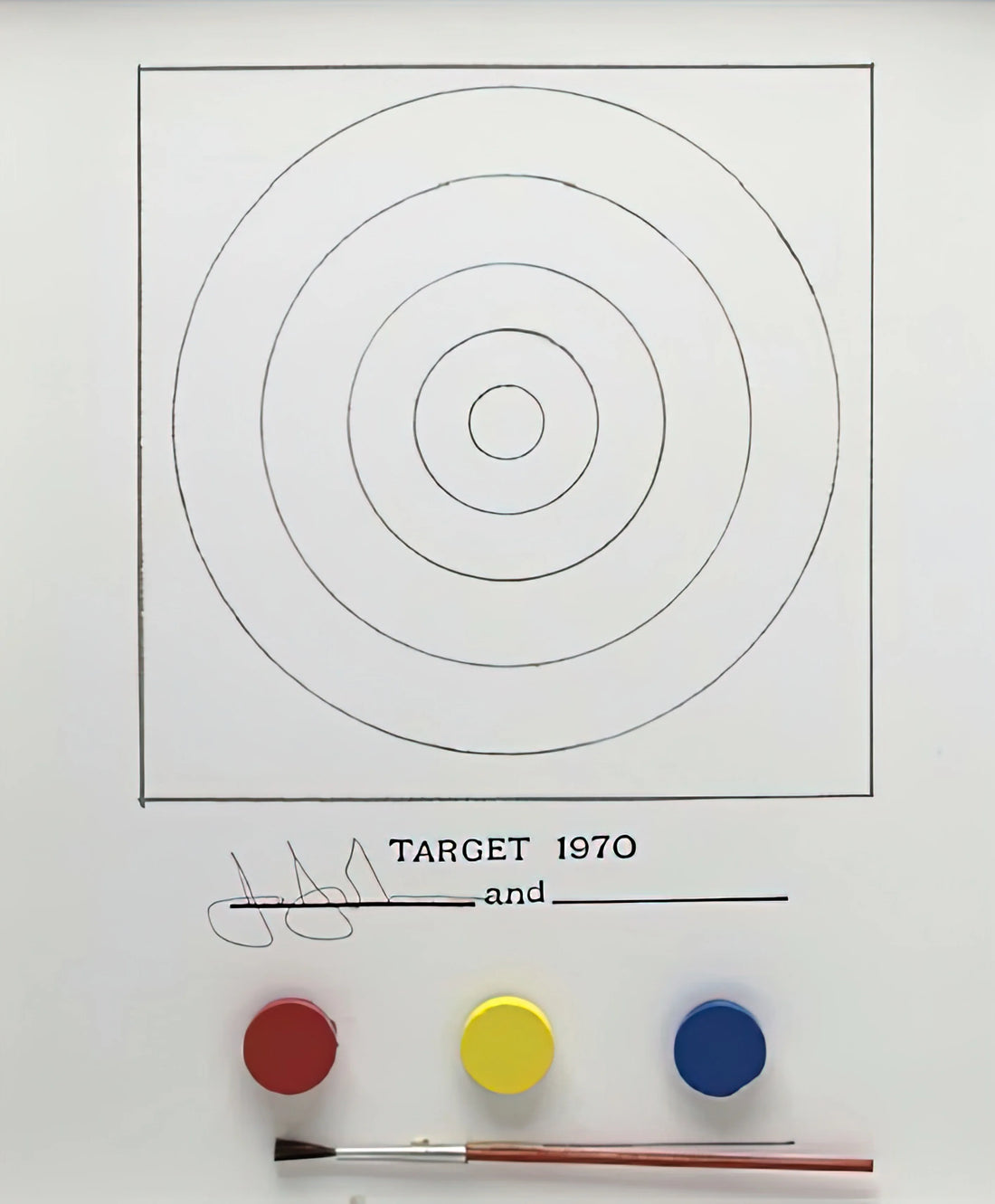 The Art of Jasper Johns: Decoding the Master of American Neo-Dada - TARGET ULAE 89 by Jasper Johns