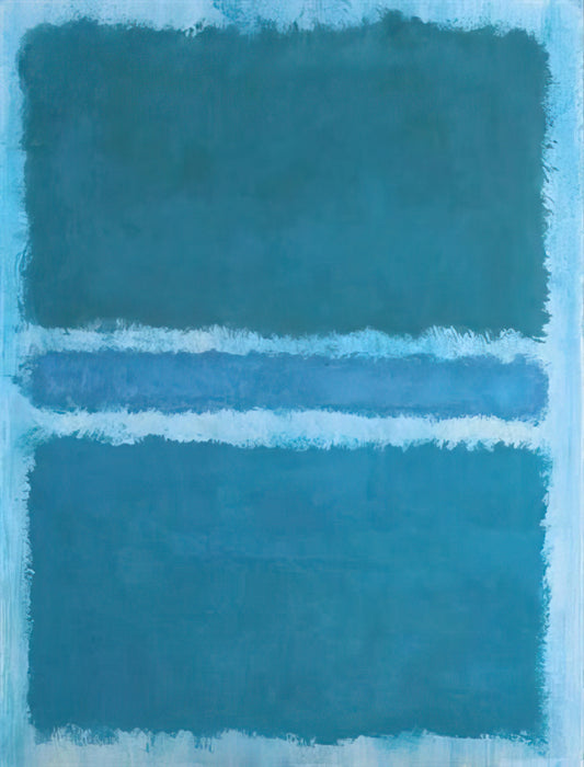 The Definitive Guide to the Rothko Catalogue: Understanding the Artist's Legacy Through His Works - Untitled Blue Divided by Blue - 1966 by Mark Rothko