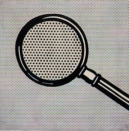 The Enduring Appeal of Roy Lichtenstein Framed Prints: A Deep Dive into Pop Art's Visual Legacy - MAGNIFYING GLASS 1963 by Roy Lichtenstein