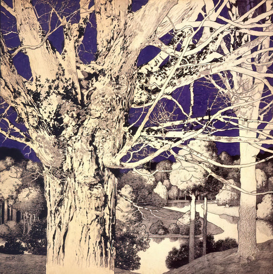 The Enduring Enchantment of the Maxfield Parrish Garden of Allah Print - Solitude by Maxfield Parrish