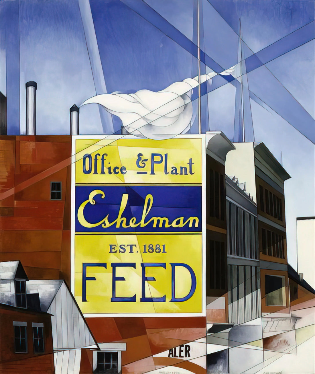 The Enduring Legacy of Charles Demuth Art: A Precisionist Master - Buildings, Lancaster - 1930 by Charles Demuth
