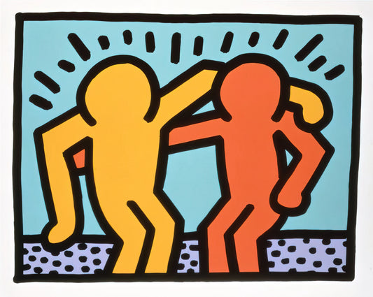 The Enduring Power of Keith Haring: Unpacking "Untitled, 1985" - BEST BUDDIES 1990 by Keith Haring