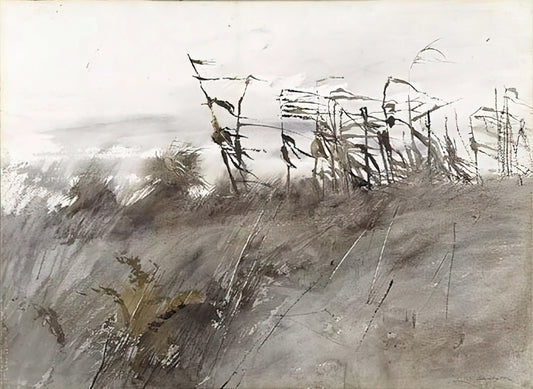 The Enduring Power of Works by Andrew Wyeth: A Curator's Guide to His Haunting American Vision - NOVEMBER FIRST 1950 by Andrew Wyeth
