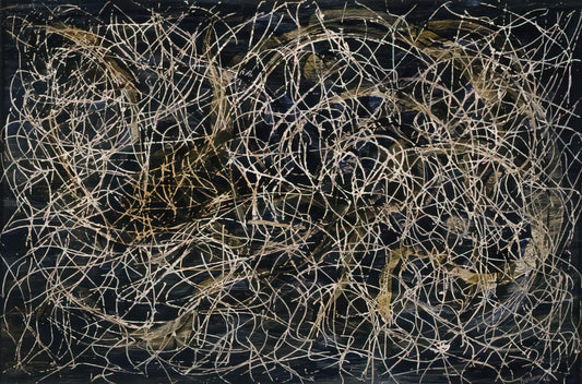The Enduring Vision of Marcel Barbeau: Curating a Framed Canvas Print for Modern Interiors - Rosier-feuilles by Marcel Barbeau