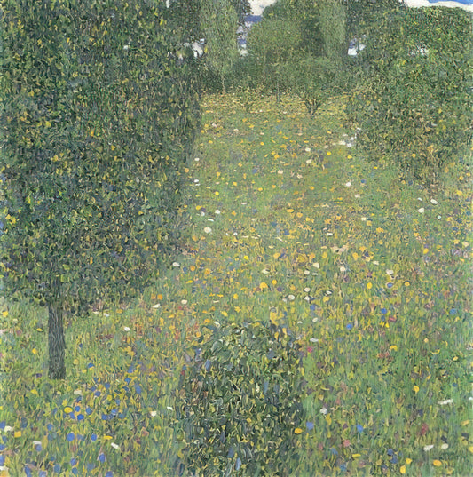 The Gustav Klimt Collection: A Curator's Guide to the Master of Symbolism and Gold - LANDSCAPE GARDEN MEADOW IN FLOWER by Gustav Klimt