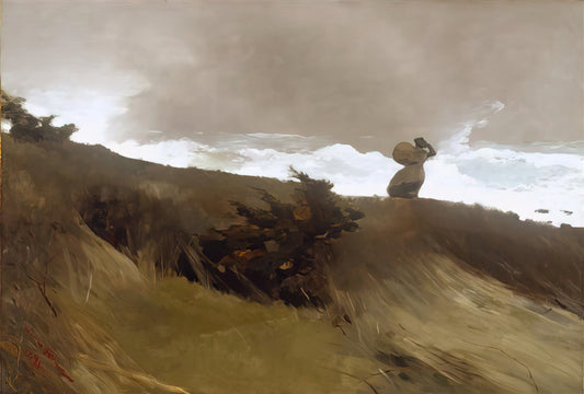 The Herring Net Print: Winslow Homer's Masterpiece of Maritime Realism - THE WEST WIND by Winslow Homer