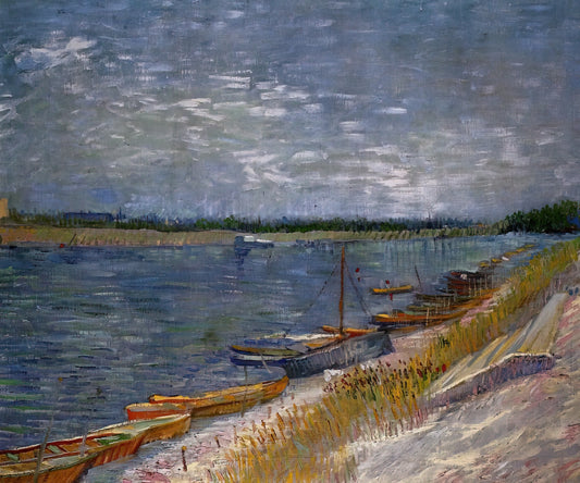 The Hundred Guilder Print: Rembrandt's Masterpiece of Etching and Humanity - Moored Boats by Vincent van Gogh