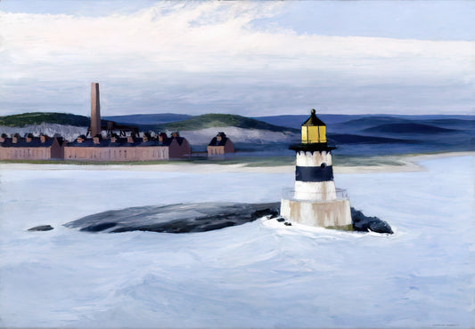 The Introspective Chill: Exploring Edward Hopper's Winter Landscapes and Moods - Five A.M. by Edward Hopper