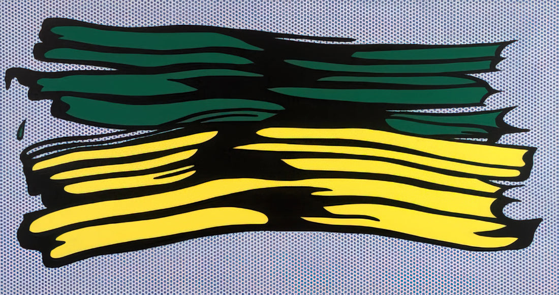 The Lichtenstein BMW Art Car: Pop Art in Motion - YELLOW AND GREEN BRUSHSTROKES 1966 0 by Roy Lichtenstein