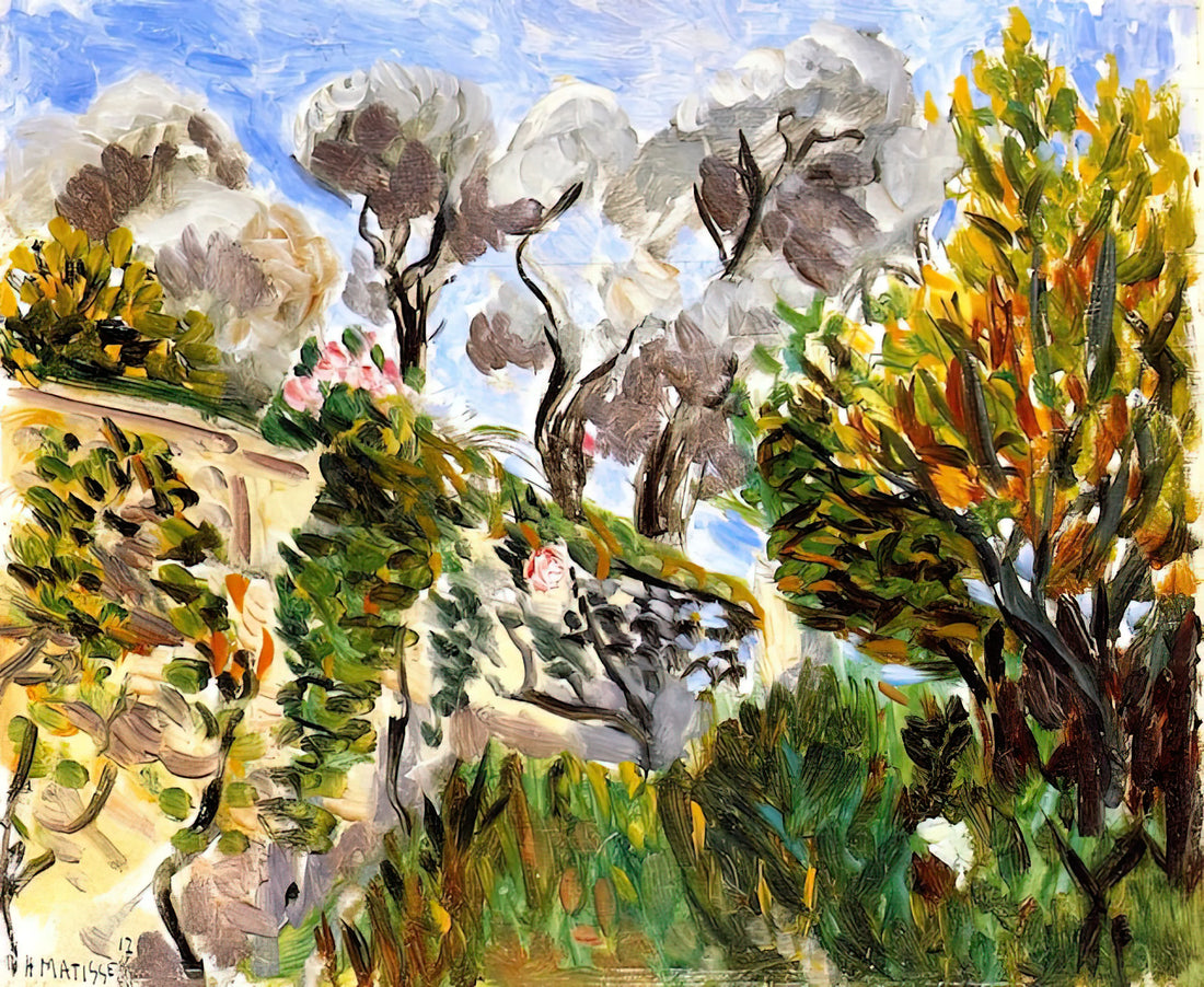 The Most Famous Henri Matisse Paintings: A Curator's Guide to His Iconic Works - OLIVE TREES RENOIR S GARDEN IN CAGNES 1917 by Henri Matisse