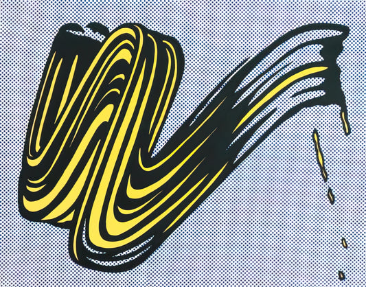 The Prints of Roy Lichtenstein: Pop Art's Graphic Legacy in Modern Collections - BRUSHSTROKE 1965 0 by Roy Lichtenstein