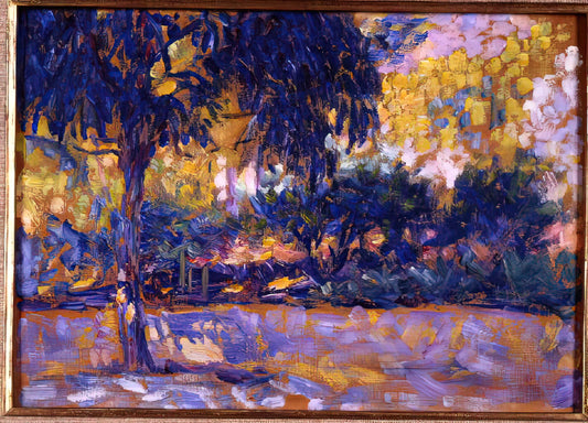 The Snail by Henri Matisse: A Masterpiece of Color and Form in Modern Art Prints - LANDSCAPE WITH EUCALYPTUS TREES AND RIVER TREES IN FRONT OF A RIVER 1908 by Henri Matisse