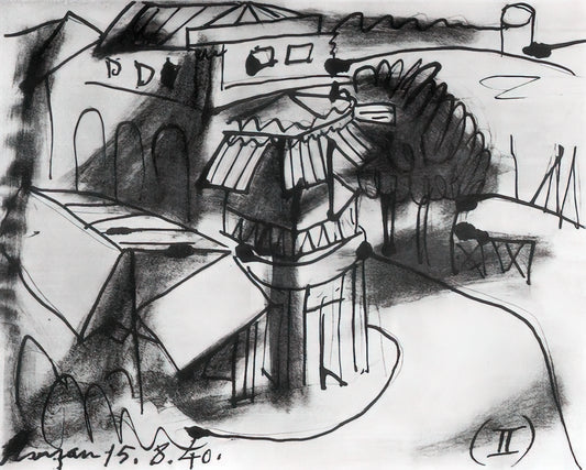 The Suite Vollard: Picasso's Monumental Printmaking Masterpiece - Café in Royan - 1940 by Pablo Picasso