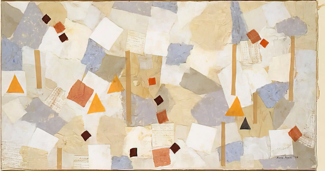 The Tactile Elegance of Anne Ryan Reproductions: A Curator’s Guide to Mid-Century Collage - Number 547 - 1954 by Anne Ryan
