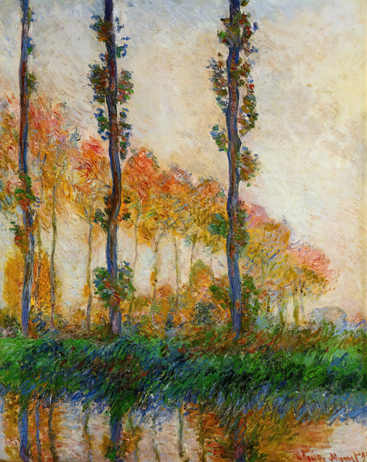 The Thames Below Westminster Print: Claude Monet's London Impressionist Masterpiece - The Three Trees, Autumn by claude monet