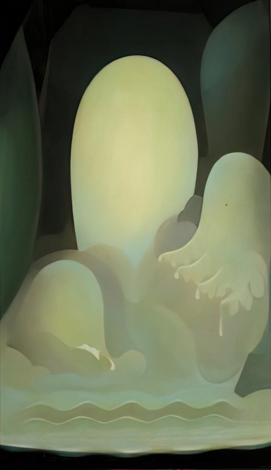 The Transcendent Vision: Why an Agnes Lawrence Pelton Framed Canvas Print is a Timeless Investment for Modern Interiors - Wells of Jade - 1931 by Agnes Lawrence Pelton