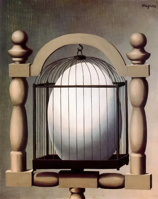 The Treachery of Images Print: Decoding Magritte's Philosophical Masterpiece - ELECTIVE AFFINITIES 1933 by Rene Magritte