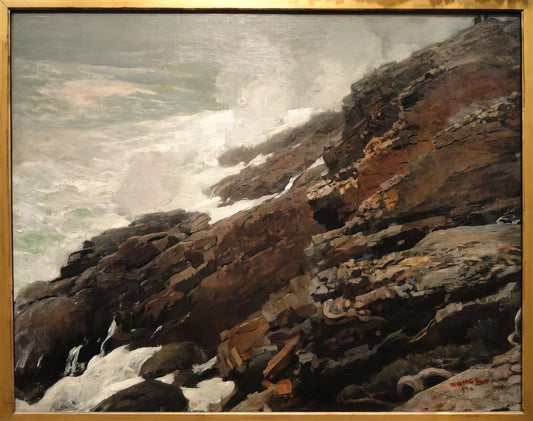 The Watercolors of Winslow Homer: A Master's Fluid Mastery - HIGH CLIFF COAST OF MAINE by Winslow Homer