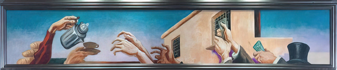 Thomas Hart Benton Canvas Prints: Capturing American Realism in Your Home - OUTREACHING HANDS 1931 by Thomas Hart Benton