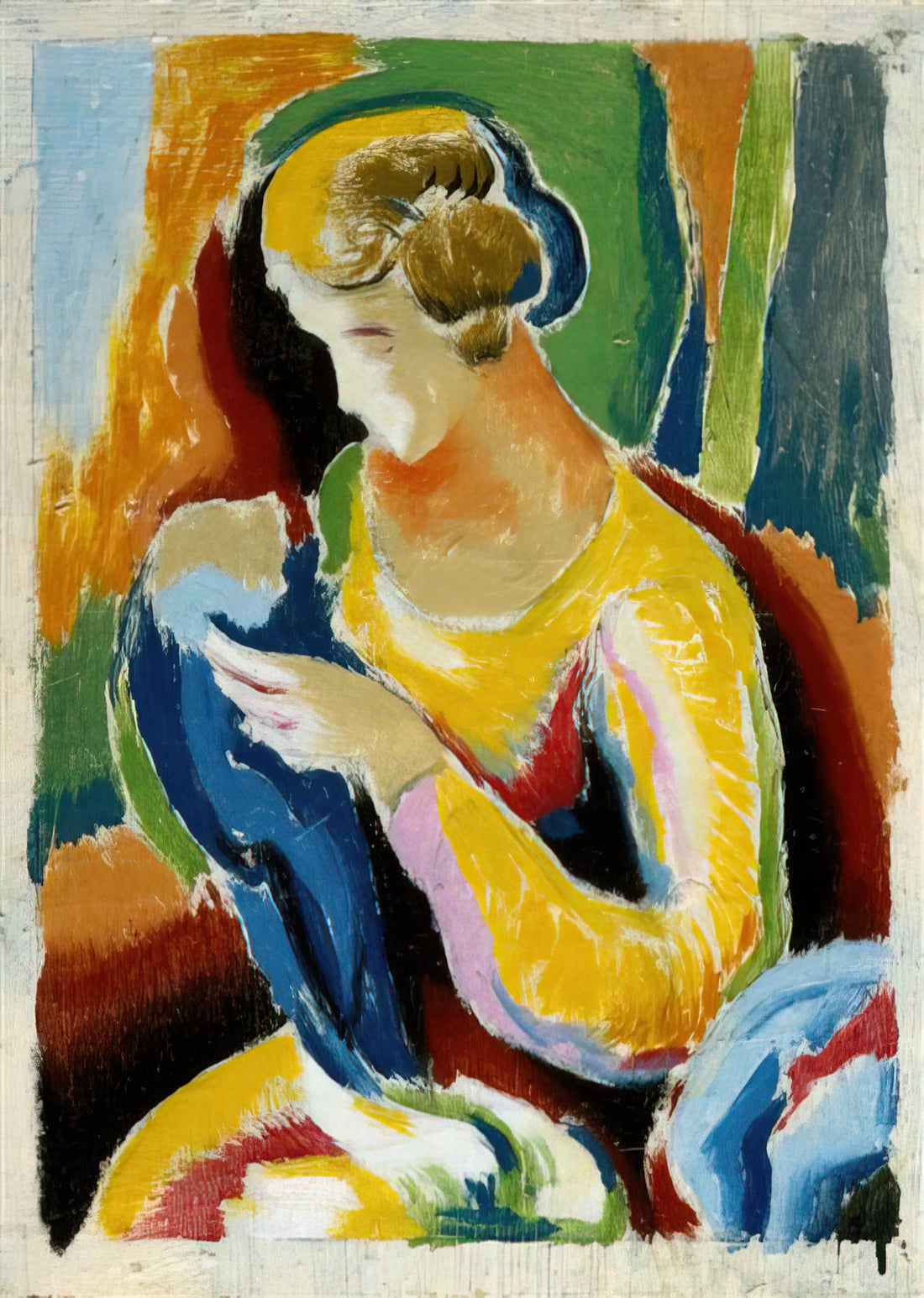 Thomas Hart Benton Prints: Understanding Their Value and Collectibility - WOMAN 1920 by Thomas Hart Benton