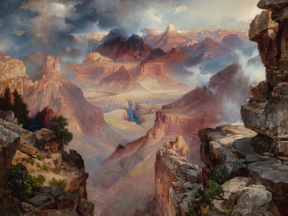 Thomas Moran Art Prints: Capturing the American Sublime - Grand Canyon of Arizona at Sunset by Thomas Moran
