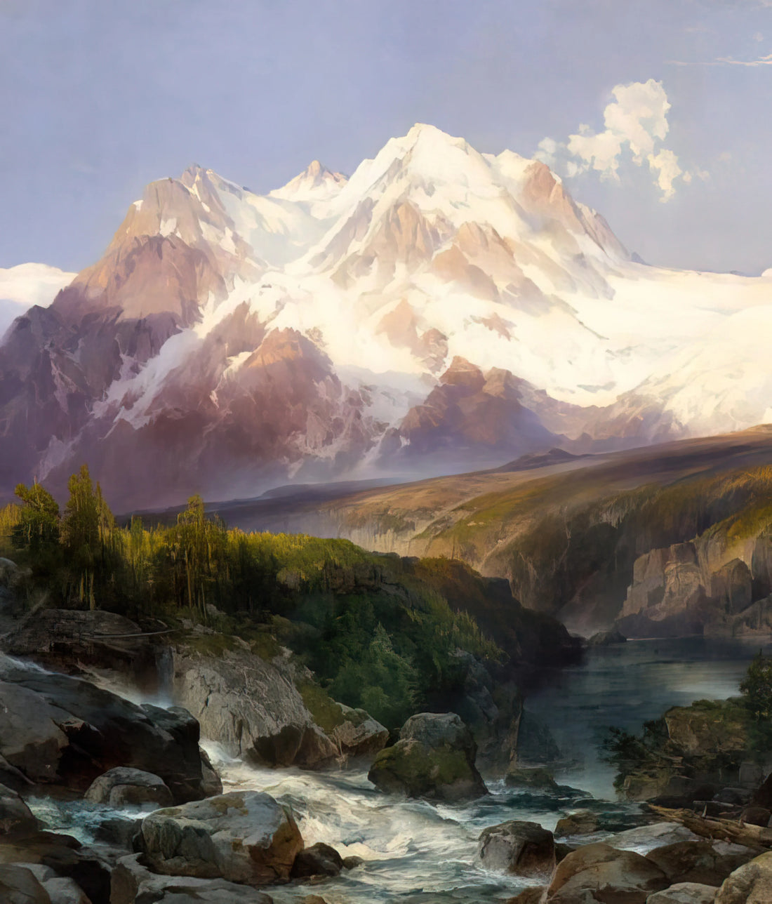 Thomas Moran Print: A Collector's Guide to the Hudson River School Master's Works - The Teton Range by Thomas Moran